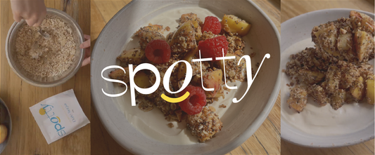 Breakfast Apple Crumble Bowl by @glowbygrace__