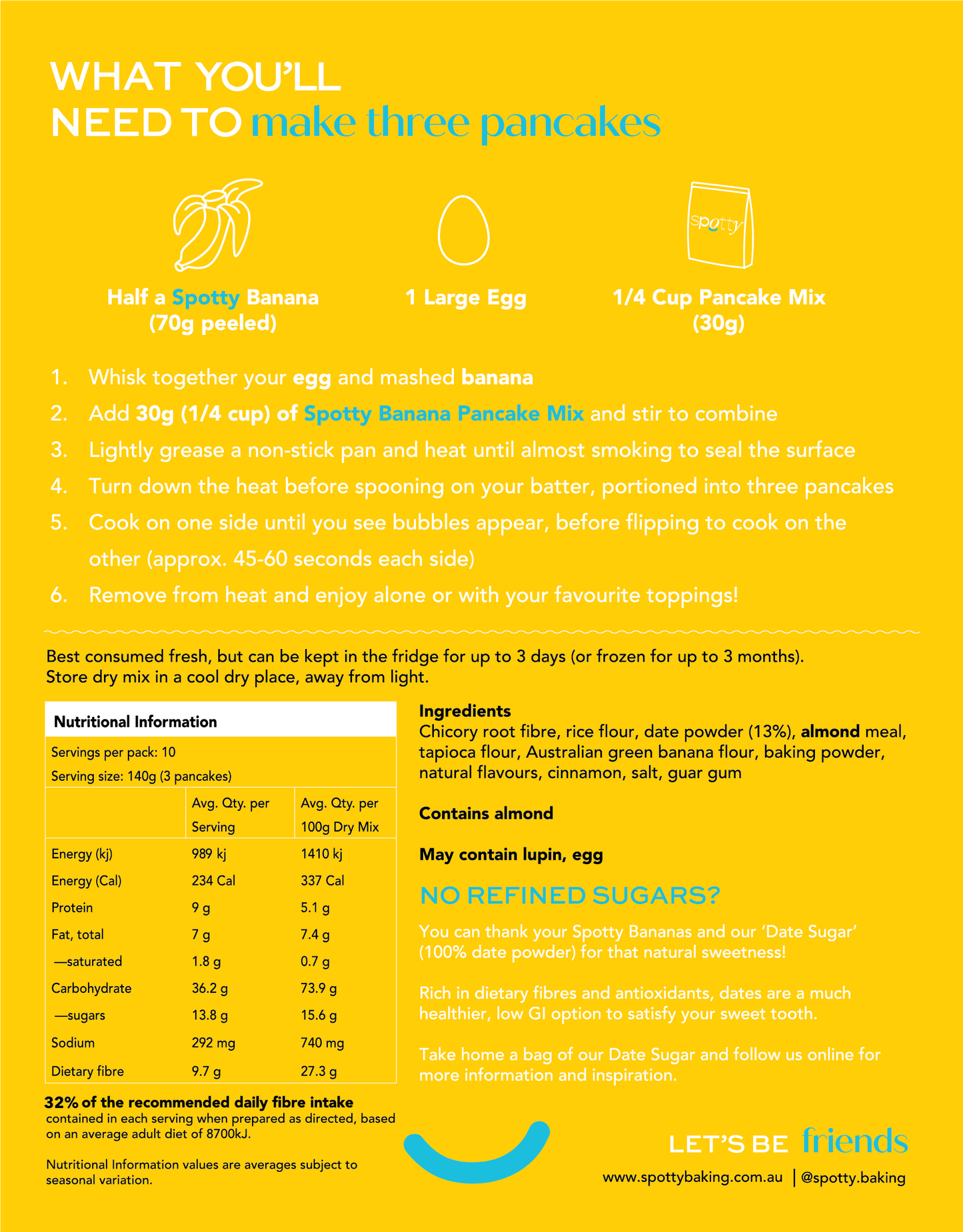 Banana Pancake Mix 300g