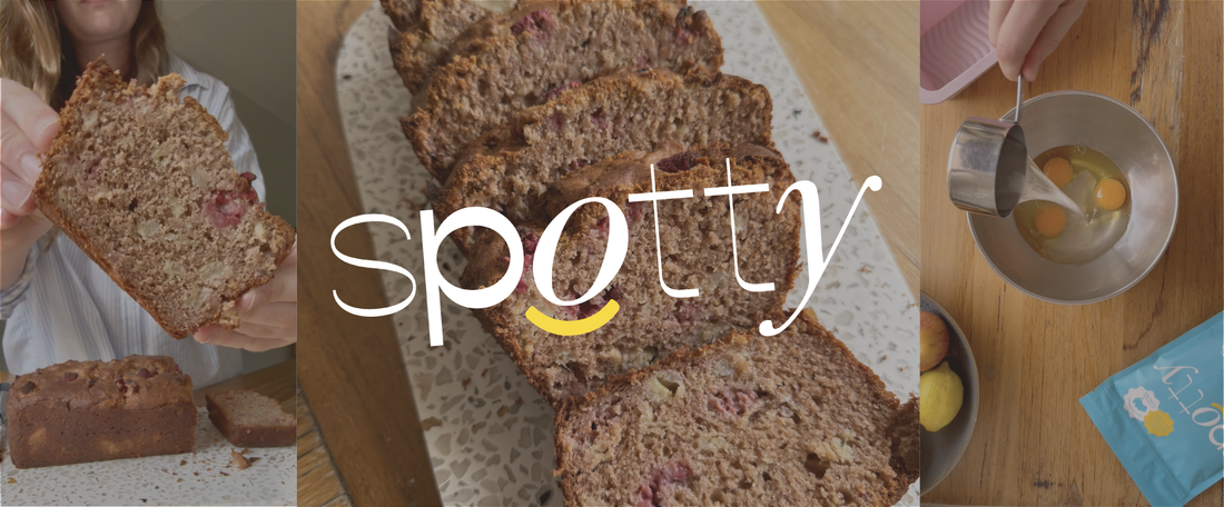 Raspberry Banana Protein Bread by @glowbygrace__