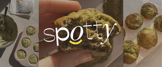 Spinach Banana Muffins | Date-Sweetened